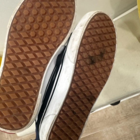 Vans Black Suede High-Top Sneakers with White Side Stripe - Picture 4 of 4